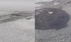 Vadişehir Mahallesi'ndeki bir giderden su taştığı görüldü