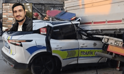 Ekip arabası tırın altında kaldı: 1 polis şehit oldu!