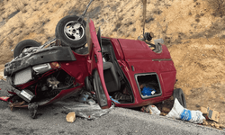 Eskişehir yolunda kontrolden çıkan otomobil takla attı! Yaralılar hastaneye kaldırıldı