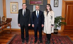 SEV Başkanı Bekir Kalır’dan Rektör Adıgüzel'le bir araya geldi