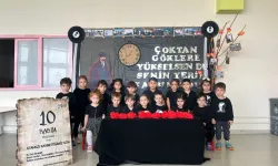 Eskişehirli minikler Atatürk'ü andı