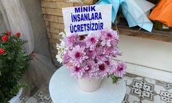 Eskişehir'de her gün çocuklara ücretsiz çiçek dağıtıyor