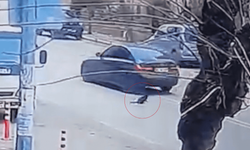 Eskişehir'de seyir halindeki otomobil kediye çarpıp kaçtı: O anlar kameraya yansıdı