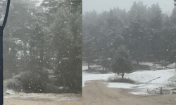 Eskişehir'in yüksek kesimlerinde kar yağışı etkili oldu!