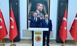 Vali Aksoy, Belarus Ankara Büyükelçisini makamında ağırladı