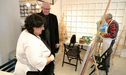 Başkan Kurt Odunpazarı Sanat Merkezi'ndeki kursiyerlerle bir araya geldi