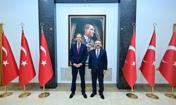 Vali Aksoy, Ankara Büyükelçisi Hendrik Van de Velde'ı makamında ağırladı