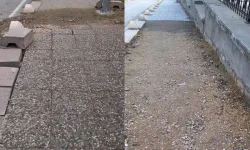 Vatandaşlar Uluönder Mahallesi'ndeki kaldırımların bakımsızlığından şikayetçi