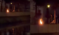 Tepki çeken görüntüler: Porsuk Çayı kenarında ateş yakıp alkol aldılar