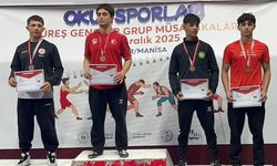 Eskişehirli sporcular, Okul Sporları Güreş Gençler Şampiyonası'ndan derece ile döndü