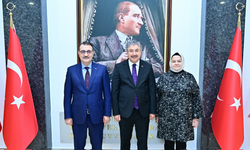 Fatih Dönmez ve Ayşen Gürcan'dan Vali Yılmaz'a "hayırlı olsun" ziyareti