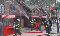 Ahşap kulübede çıkan yangın Eskişehir kara yolunda trafiği durdurdu