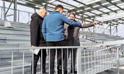 İnönü'de spor kompleksi hızla yükseliyor