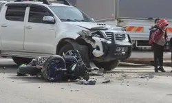 Sütlüce Mahallesi'nde kaza: Otomobil ile motosiklet çarpıştı