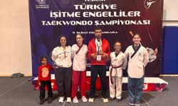 İşitme Engelliler Türkiye Taekwondo Şampiyonası'nda Eskişehir rüzgarı
