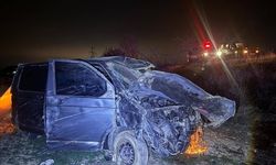 Yol kenarındaki ağaca çarpan araç hurdaya döndü: Yaralılar var