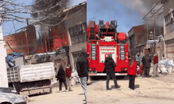 Baksan Sanayi Sitesi'nde yangın!