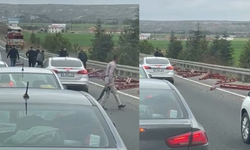 Eskişehir'de facianın eşiğinden dönüldü: Profil demirler yola savruldu