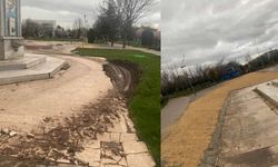 Dede Korkut Parkı'nın son hali vatandaşların tepkisini çekti