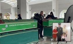 Emekli uzman çavuş eşini ve kızını katletmişti: Eskişehir'de toprağa verildiler