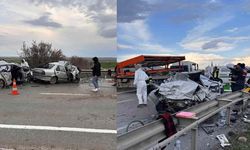 Eskişehir'de can pazarı... İki otomobil birbirine girdi: 4 kişi feci şekilde can verdi