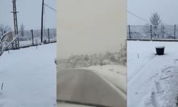 Eskişehir'in kırsalı Nisan'da beyaza büründü