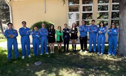 Türk Hava Kurumu Eskişehir Şube Başkanı Çalışkan, öğrencilerle bir araya geldi