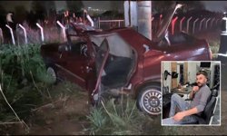 Kontrolden çıkan otomobil hurdaya döndü: Genç sürücü hayatını kaybetti