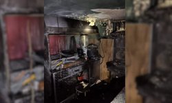 Eskişehir'de yangın paniği: İş yerinin mutfağı küle döndü