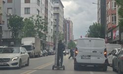 Eskişehir trafiğinde ilginç görüntü