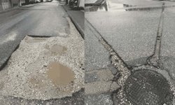Eskişehir'de her gün yüzlerce aracın geçtiği yol tepki çekti