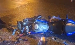 Eskişehir'de gece saatlerinde feci kaza! Motosiklet hurdaya döndü: 1 ağır yaralı