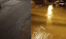 Eskişehir’de dolu yağışı sonrası sokaklar göle döndü