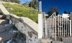Eskişehir'deki şehitlikte tepki çeken görüntü