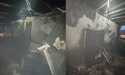Eskişehir'de apartmanın teras katı alev alev yandı!