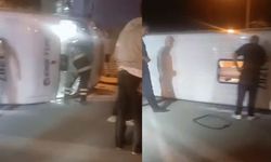 Eskişehir'de servis aracı devrildi: Yaralılar var