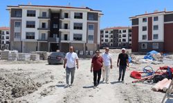 Eskişehir'in bir ilçesinde TOKİ konutlarında sona yaklaşıldı