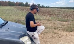 Eskişehir'de kayıplara karışan gebe inek dronla arandı