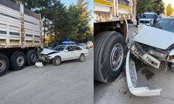 Eskişehir'de otomobil park halindeki kamyona çarptı: 1 yaralı
