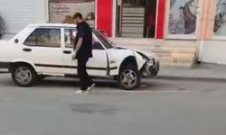Eskişehir'de korkutan kaza: Aşırı hız yapan sürücü çarpışmadan kaçamadı