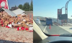 Eskişehir'de tır akaryakıt istasyonuna daldı: Yol trafiğe kapandı