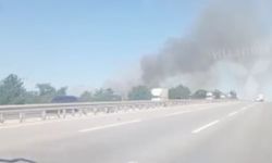 Eskişehir - Bursa yolunda yangın