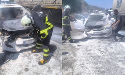 Eskişehir yolunda aracın motor kısmından dumanlar yükseldi
