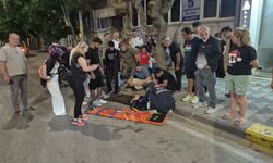 Eskişehir'de bisikletli çocuklara çarpmamak isterken hastanelik oldu