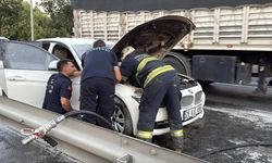 Eskişehir'de sanayiden aldığı otomobili alev aldı: Sürücü canını zor kurtardı