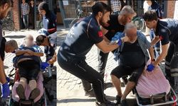 Eskişehir'de kaldırımda yürüyen adam hastanelik oldu