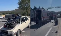 Eskişehir'de öğrenci yurdu önünde korkutan kaza