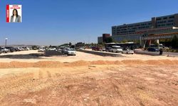 Şehir Hastanesi önünde toplu taşıma sorunu için çalışma başladı