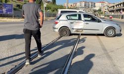 Eskişehir'de kaza sebebiyle trafik durdu