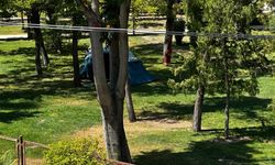 Eskişehir'deki parkta vatandaşlar şikayet etti, güvenlik görevlileri kaldırttı